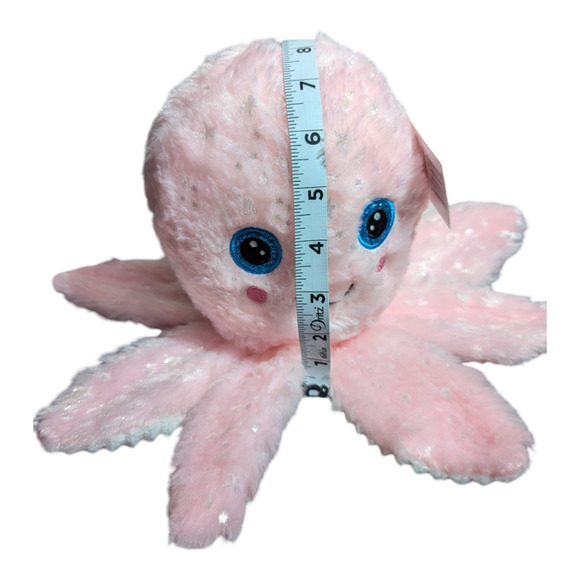 Stuffed Animals Pink & White Plush Octopus Toymazing New With Tag Plushie - Picture 3 of 11